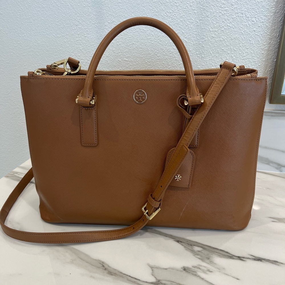 Tory Burch double zip bag